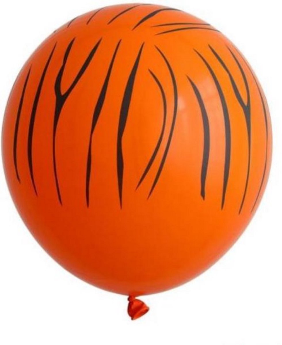 10 x Zoettt Oranje tijger ballonnen | tijger print | Jungle party | Jungle feest | Thema feest | Wild